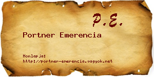 Portner Emerencia névjegykártya